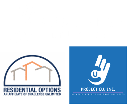 Challenge Unlimited, Residential Options, and Project CU, Inc. Logos